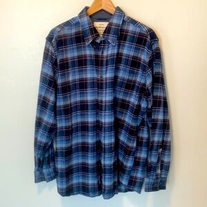 Blue Plaid Men's Shirt